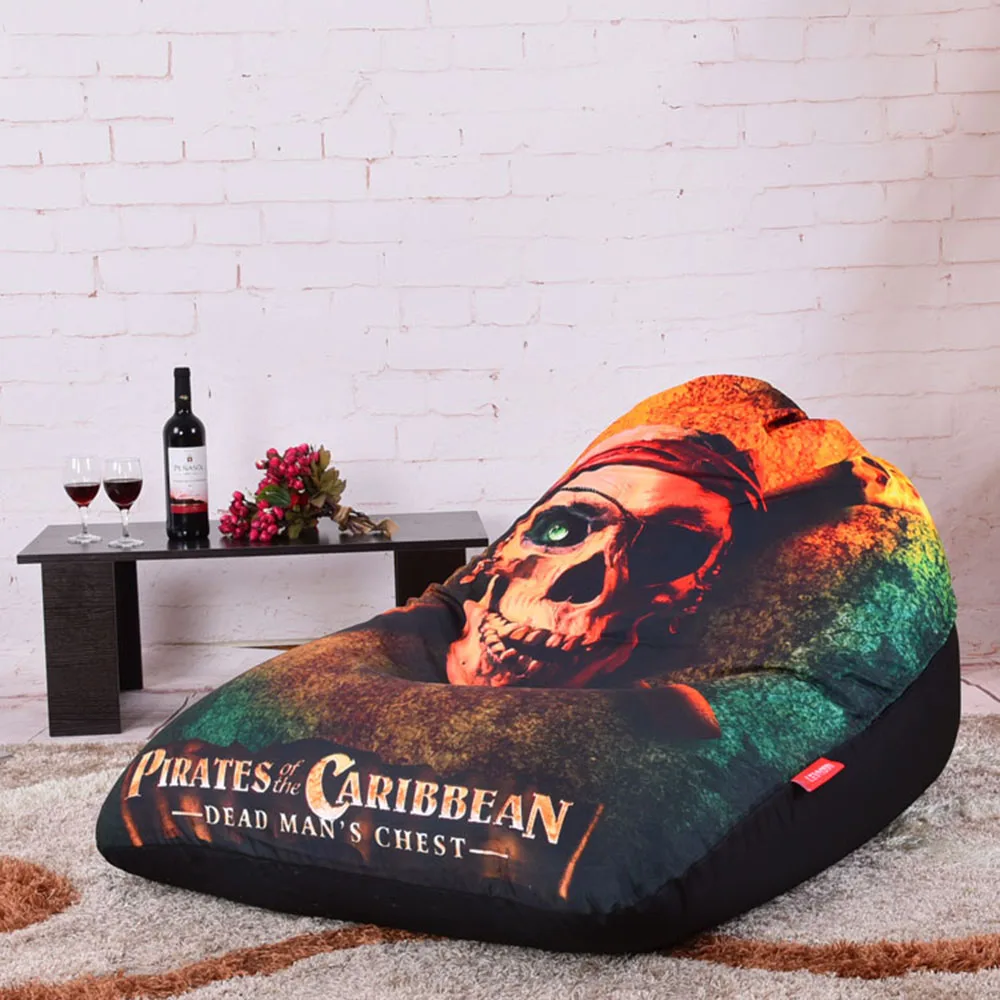 LEVMOON Beanbag кресло для дивана пиратов Карибского моря Zac комфортная сумка кровати