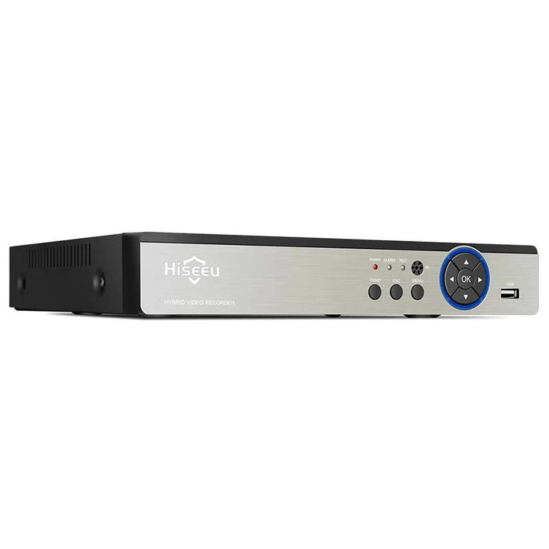 Hiseeu 4CH 960P 8CH 1080P 5 в 1 DVR видеорегистратор для AHD аналоговая камера IP камера P2P Cctv система DVR H.264 VGA HDMI