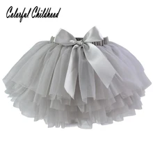 Юбка для маленьких девочек 0-3 лет; летняя хлопковая сетчатая юбка; детская балетная Пышная юбка из тюля; Детские вечерние костюмы на свадьбу
