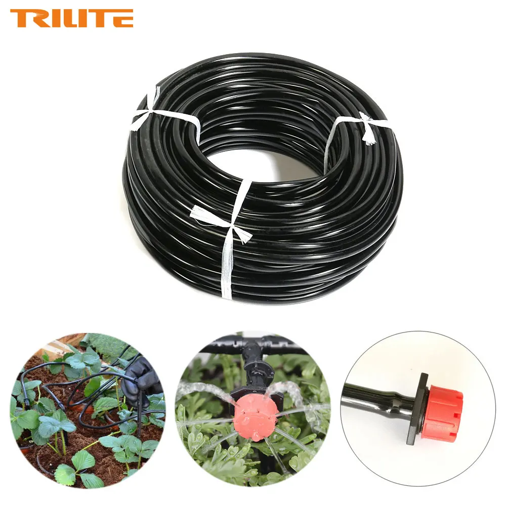 25m Distribution Tubing for Drip Irrigation System 4/7mm Garden Drip