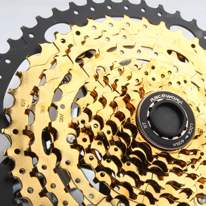 Велосипедная кассета с 10 скоростями 11 42T 46T 50T gold MTB маховик для велосипеда BMX Shimano