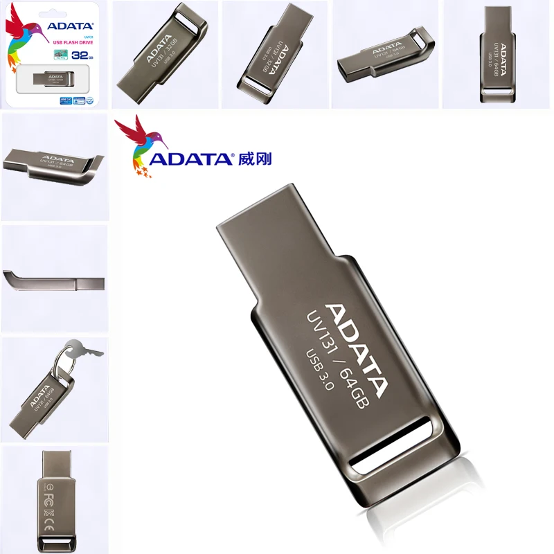 Абсолютно новый оригинальный ADATA настоящий объем 64 Гб металлический