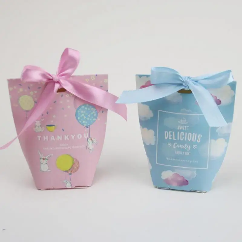 

100pcs Beautiful Gift Candy Box Theme Birthday Party Decor Wedding Favor Boxes and Gift Boxes Party Supplies Scatole Bomboniere