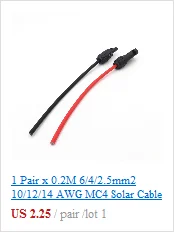 Провод для подключения аккумулятора 14/12/10awg 0,3 м 1 м 2 м 3 м 5 м 10 м ups power SH50 SMH Plug 50A 600 в Удлинительный кабель Солнечный разъем