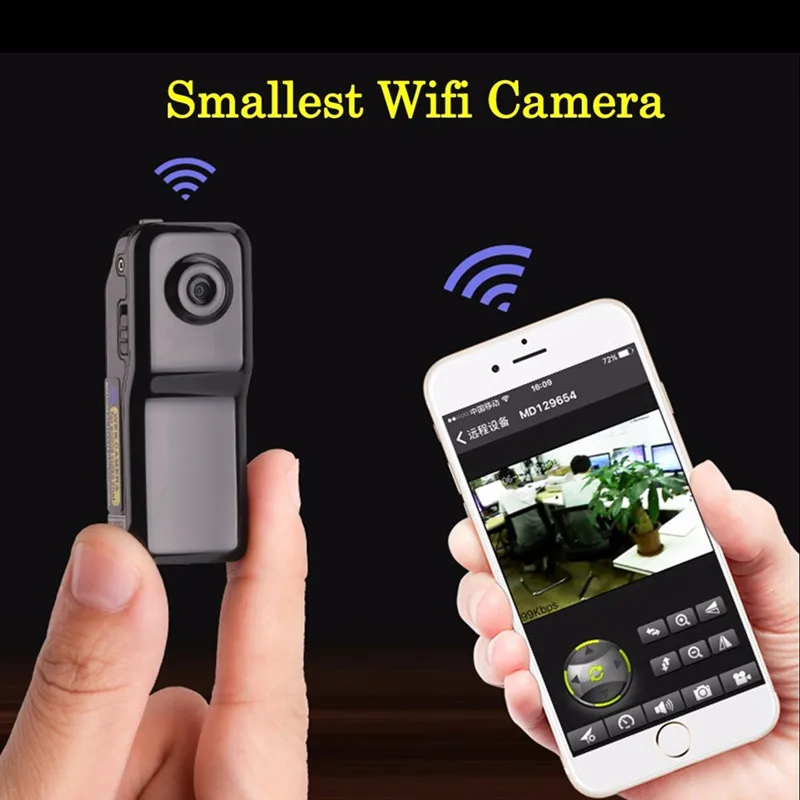 

Sansnail MD81S Mini Camera Wifi IP P2P Wireless Camera Secret Recording CCTV Android iOS Camcorder Video Espia Nanny Candid