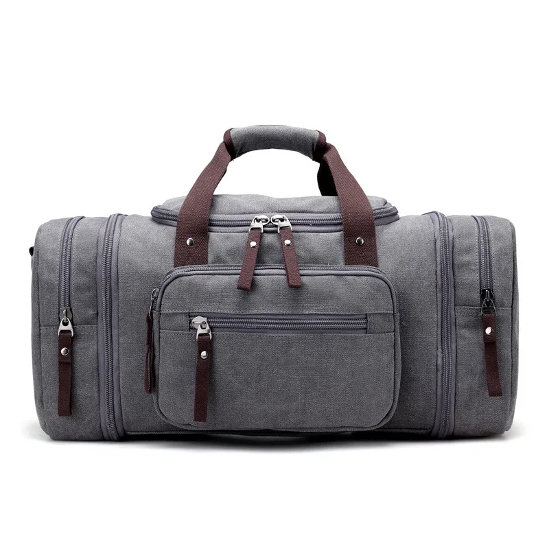 Men&#39;s Travel Bag Large Capacity Handbag Luggage Travel Duffle Bags High Quality Canvas Weekend ...