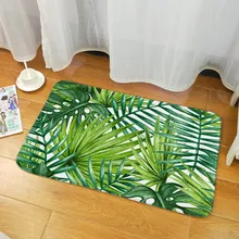 Тропическое растение 40x60 см одеяло вокруг коврик для ванной комнаты гостиной ковер диаметр Небесный фланелевый Противоскользящий коврик# G8