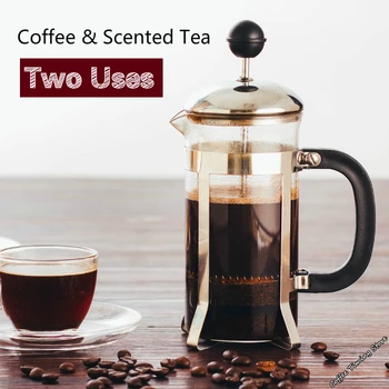 

2018 Coffee Scented Tea French Press Filter Kettle Multi-role Percolat Pot Household Glass Heat-resisting Cup Maker Instructions