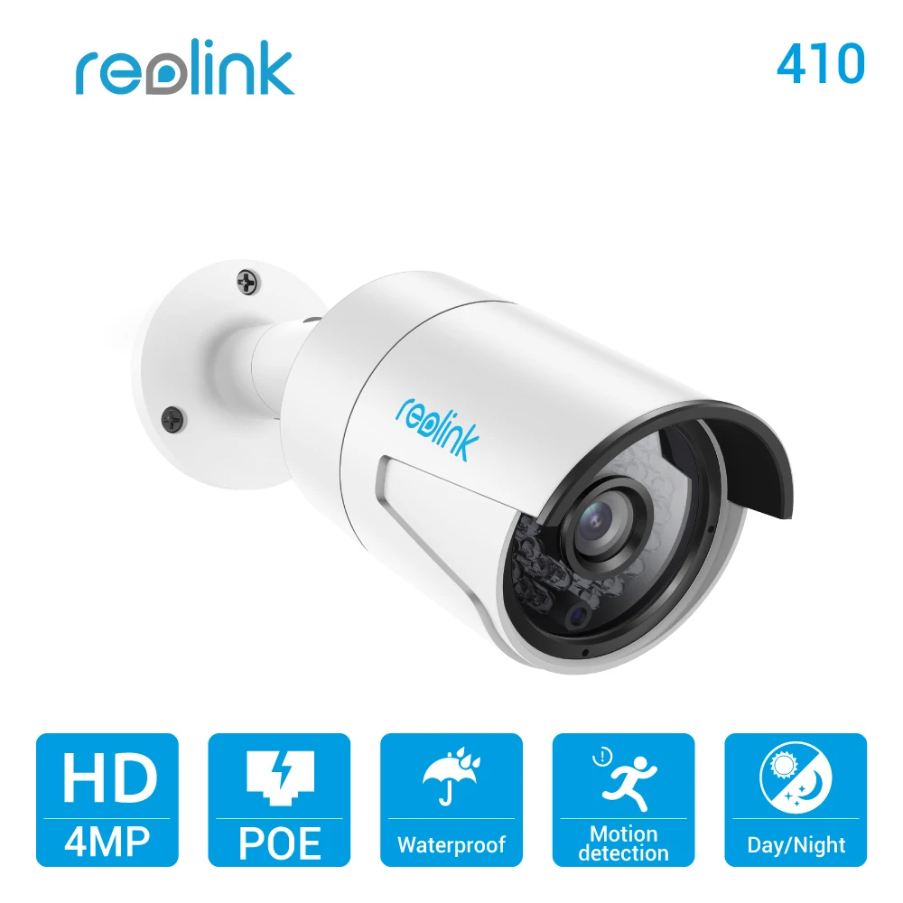 Reolink IP Camera PoE 4MP HD Outdoor Waterproof Infrared Night Vision Security Video Surveillance