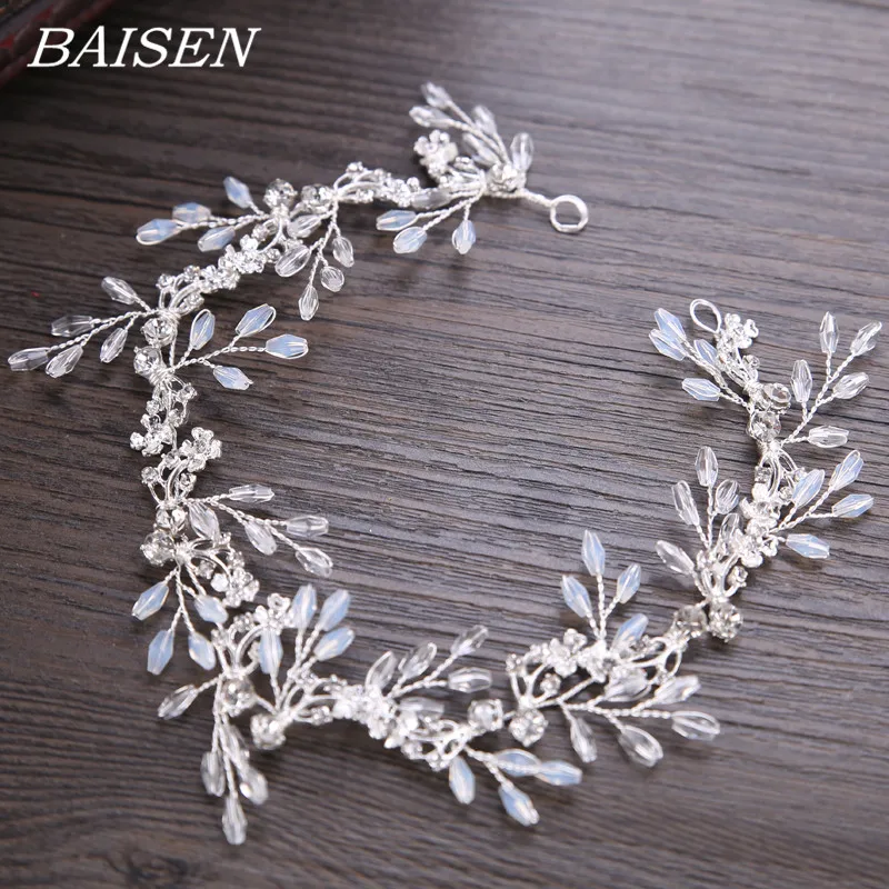 

Beads Headband Bridal Hair Accessories Bridesmaid Headband Wedding Head Jewelry Rhinestone Bridal Headband