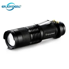 Mini LED Flashlight 2000LM Q5 LED Flashlight Torch AA/14500 Adjustable Zoom Focus Torch Lamp Penlight Waterproof For Outdoor Hot