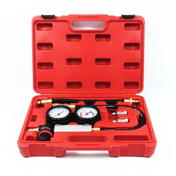 

Automotive Engine Cylinder Leak Detector Double Pressure Gauge Car Diagnostic Tool Kit TU-21