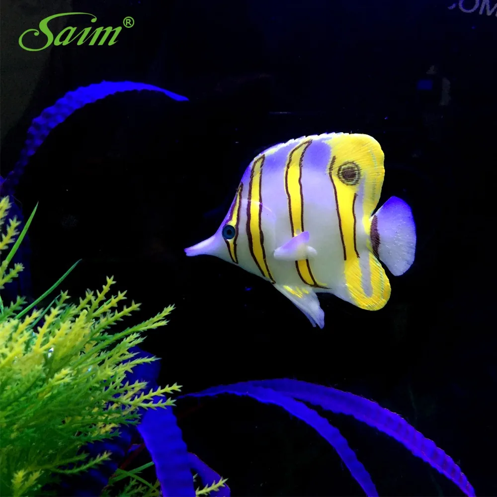 

9.5cm Acuarios Robot Fish Decoration Vivid Artificial Plastic Aquarium Simulated Fish Floating Fishes Ornaments For Fish Tank