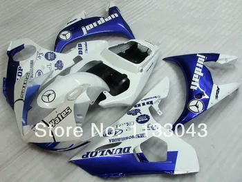 

7gifts + Freecustom Blue White fairings for Yamaha YZF-R6 03 - 05 YZF R6 03 04 05 YZF 600 R6 2003 2004 2005 fairing kits #Aa90a