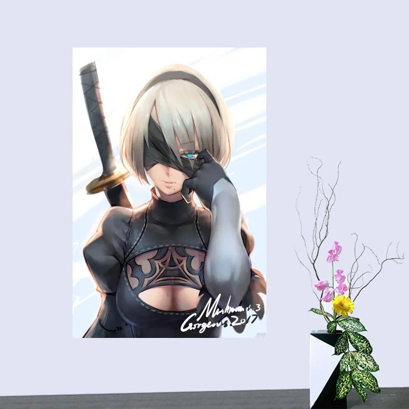 

Custom NieR: Automata Cloth Silk Fabric poster Home Decoration Wall Art New arrival Cloth Silk Fabric wall poster print