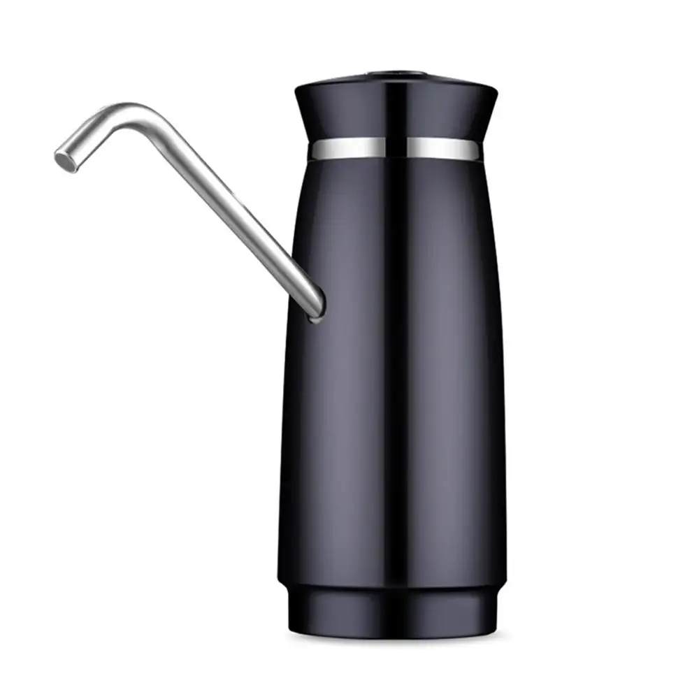 Автоматический электрический портативный диспенсер для водяного насоса галлон питьевой дозатор для бутылки автоматический всасывающий блок диспенсер для воды - Цвет: Black