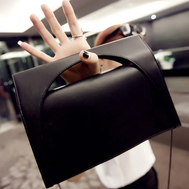 Fashion Ladies Hand Bag Women's PU Leather Handbag Black Leather Tote Bag Bolsas femininas Female Shoulder Bag Free Shipping