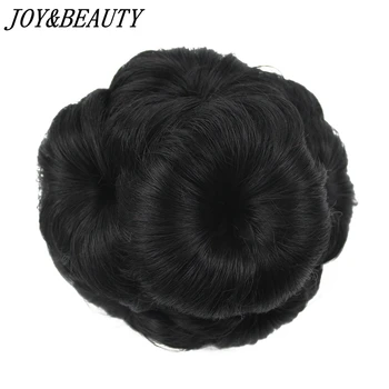 

JOY&BEAUTY Synthetic Hair Clip In Chignon 9 Flowers Donut Roller Clip in Fake Hair Curly Chignon Bride Hair Bun