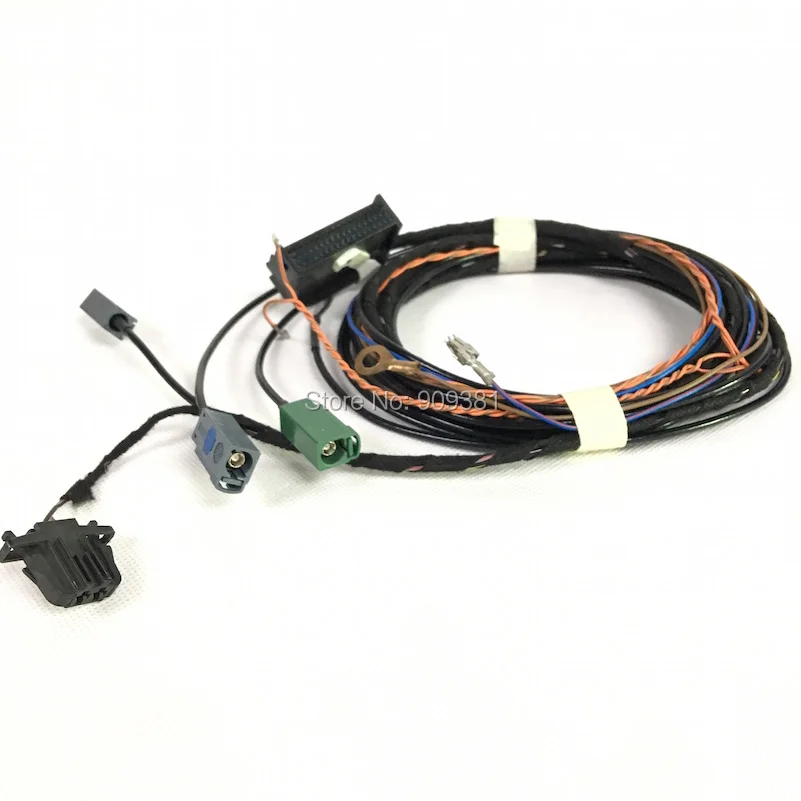 

Upgrade Rear View Reversing Camera Cable Harness Parking Line For Audi A4 A6 Q5