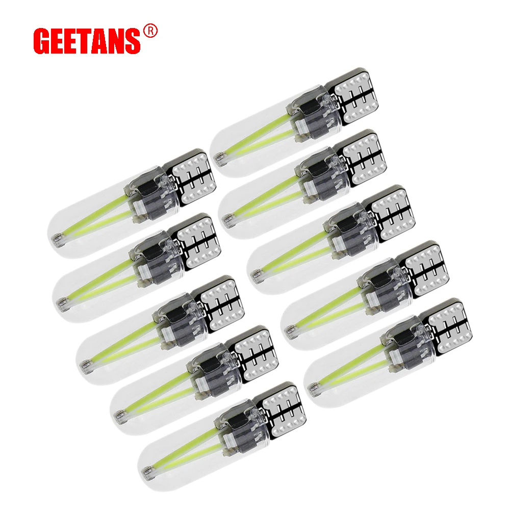 GEETANS 10 шт. светодиодный W5W 168 194 светодиодная автомобильная лампа бокосветильник