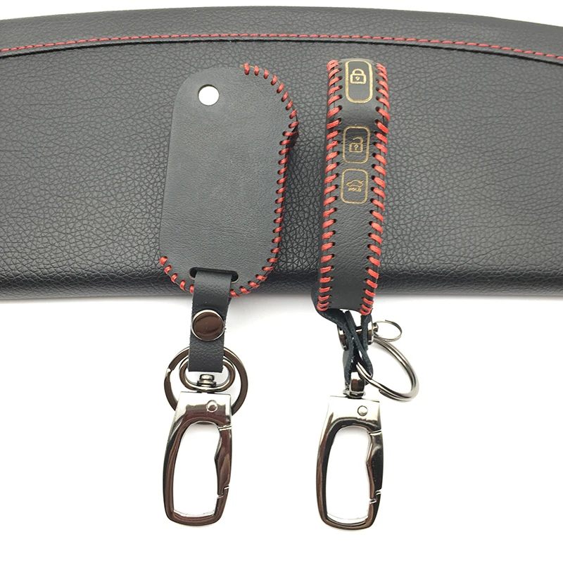 Модный кожаный складной чехол для ключей автомобиля, сумка для Kia Cerato Sportage Ceed Sorento K900 Stinger 3 кнопки