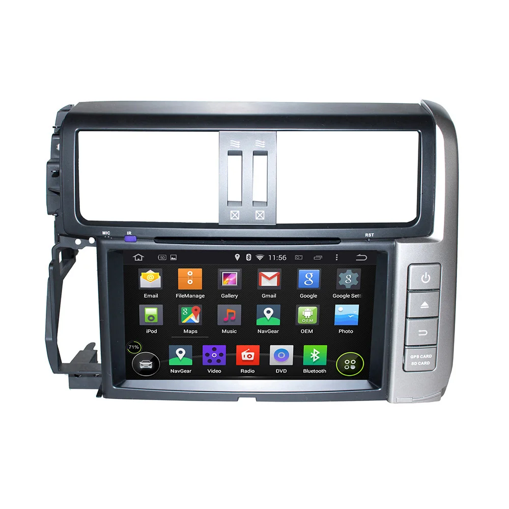8 Inch Android 5 1 Quad Core HD1024 600 Car DVD Player For TOYOTA For PRADO
