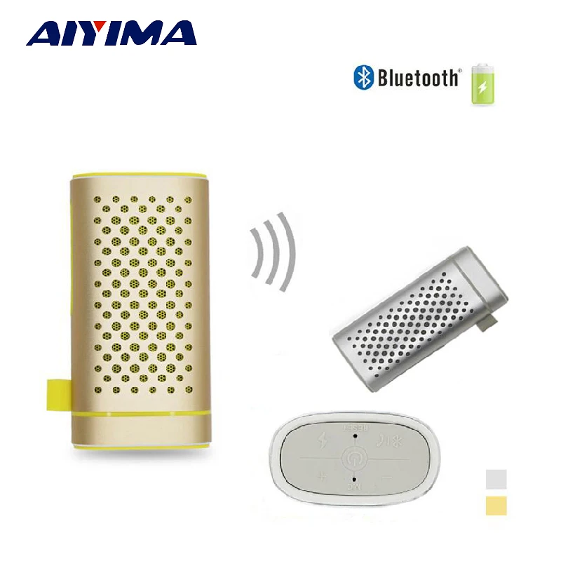 Aiyima мини открытый для мобильных устройств Bluetooth Динамики 2 в 1 Беспроводная loundspeaker
