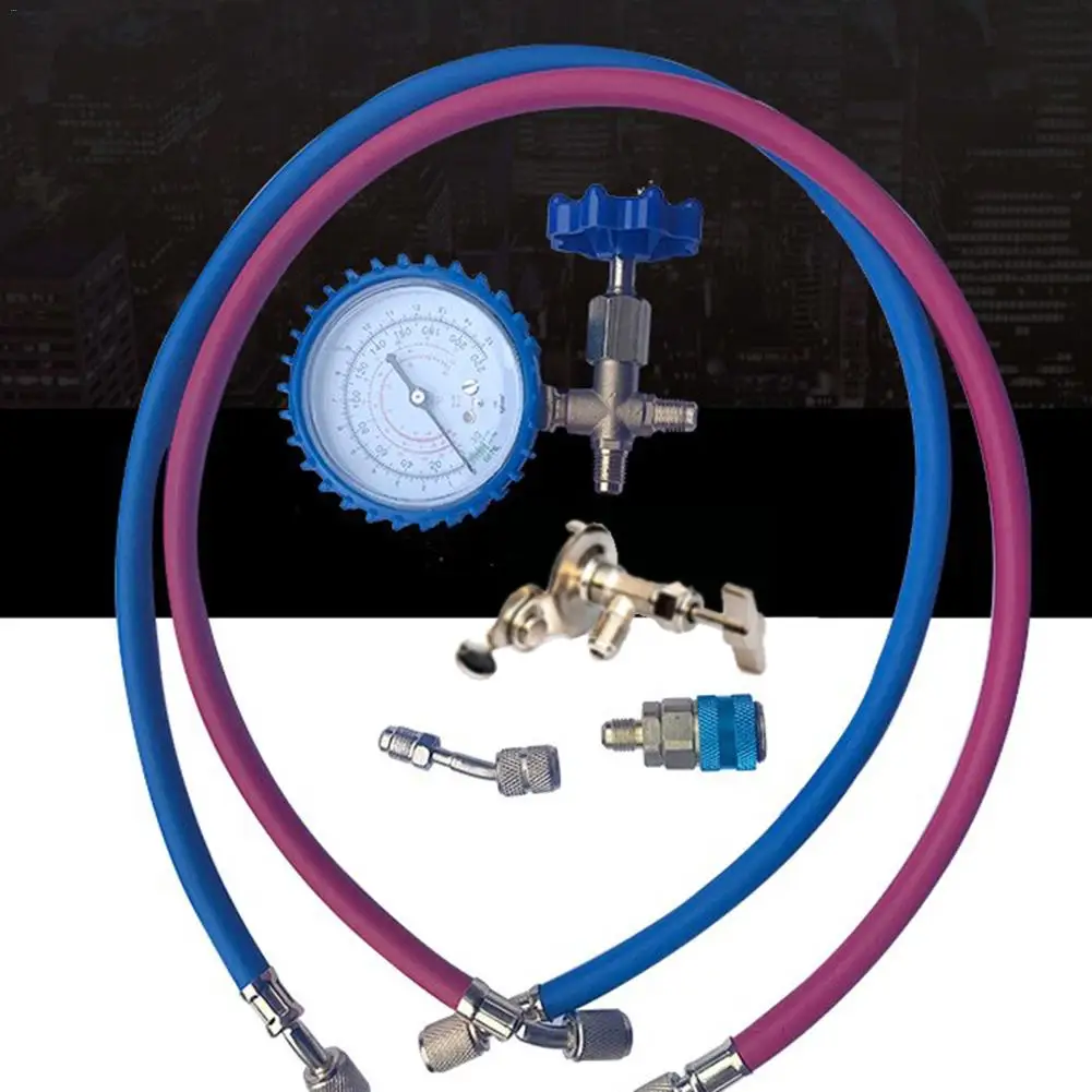 Кондиционер фторид добавляющий набор инструментов для R22 R134A R410 R600 хладагент автомобильный Кондиционер общий холодный газовый счетчик