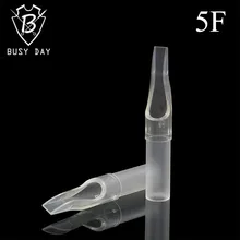 50 шт одноразовые 5F татуировки Советы 5 плоские круглые размер прозрачный пластиковый стерильный Ассорти тату наконечник для тела Искусство