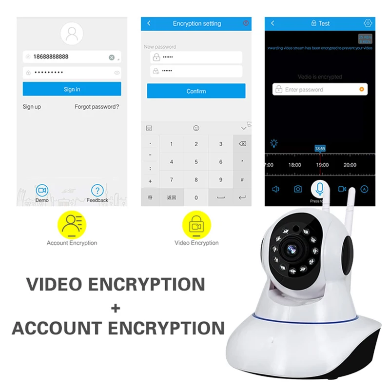 1080P HD Wifi беспроводная домашняя IP камера безопасности сеть видеонаблюдения ИК