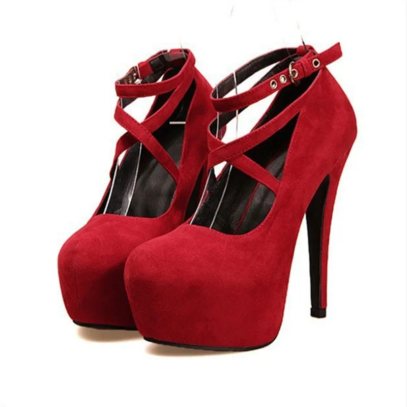 Red Strappy Platform Heels Promotion-Shop for Promotional Red ...