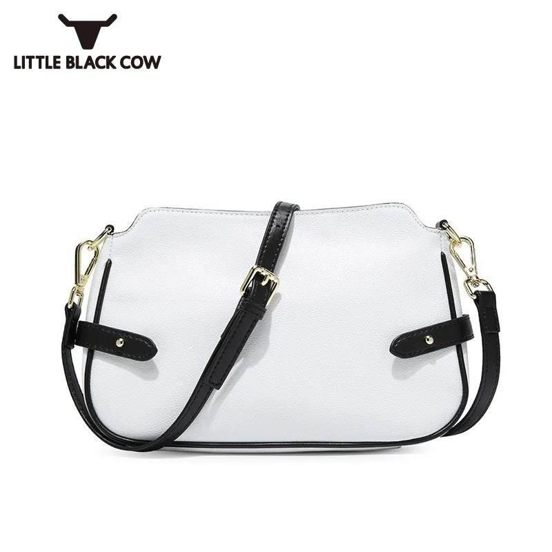 

White Red Women Sling Bag Designer Brand Luxury Wicker Crossbody Ladies Natural Leather Shoulder Bag European Small Square Bags