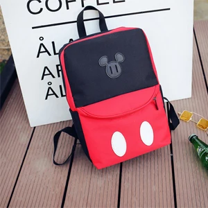 Disney Детский плюшевый рюкзак с Микки Маусом, школьные сумки для девочек, рюкзаки с Минни Маус для мальчиков, рюкзаки для детского сада, сумка для книг, Ультралегкая - Цвет: B