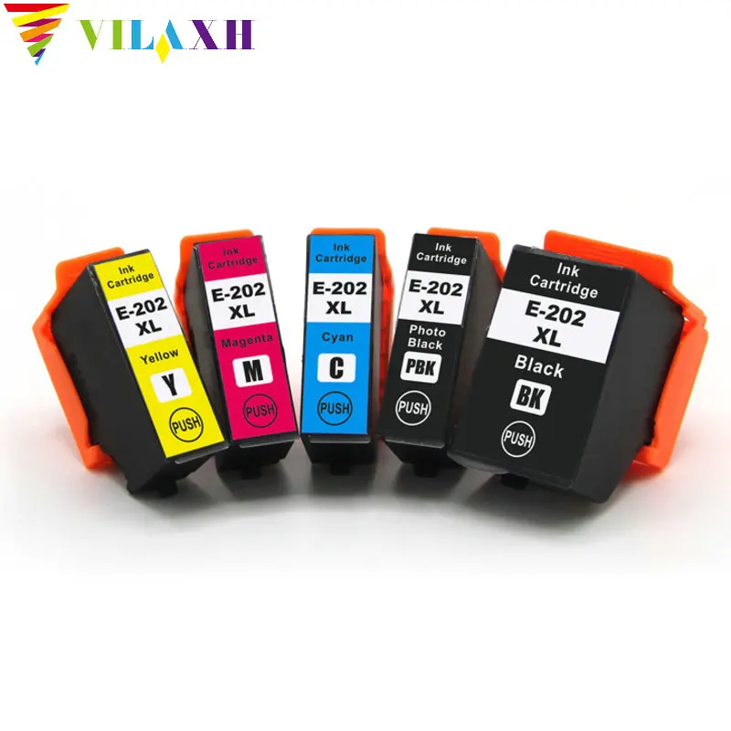 Совместимый чернильный картридж Vilaxh 5 шт. 202 202xl для принтера Epson XP 6000 XP6000 XP6005
