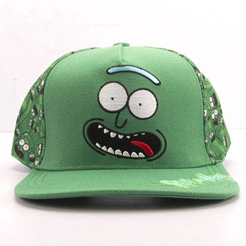 

Movies Rick and Morty Hat Cute Cartoon Cucumber Design Hip Hop Baseball Hats Creative Gifts Students Boy Girl Cap Men Gift Caps