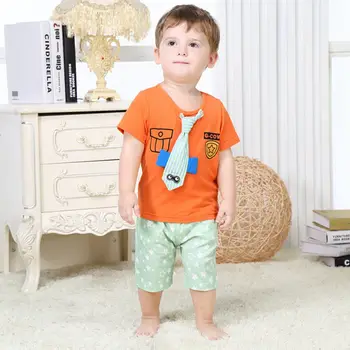 

Summer Baby Boys Clothing Set Brand Cotton Children's Clothes Printed Short Sleeve T-shirt + Pants Kids Casual Wear 6 Mths-3 Yrs