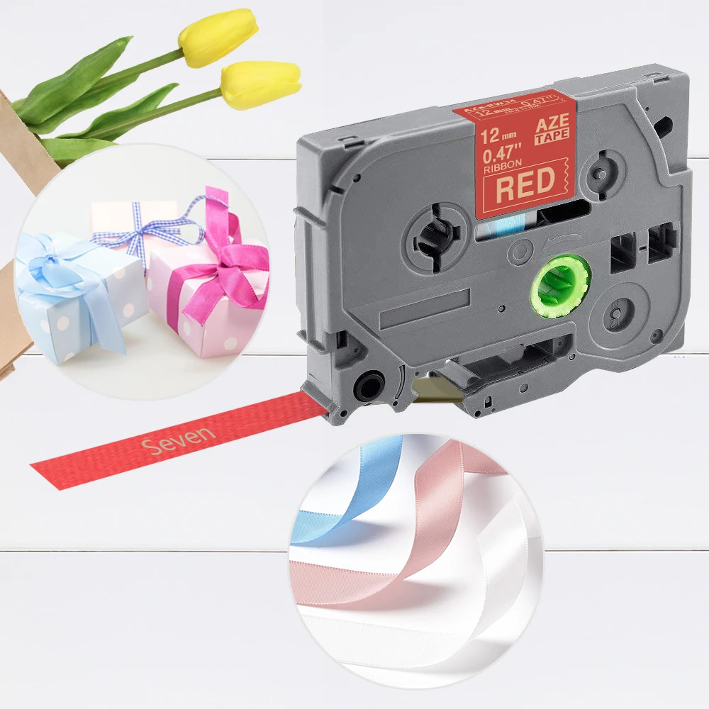 1 pack label Tape Compatible for Brother TZe-R231 TZe-R234 TZe-RE34 TZe-RN34 TZe-RW34 12mm*4m non-adhesive ribbon maker | Компьютеры и