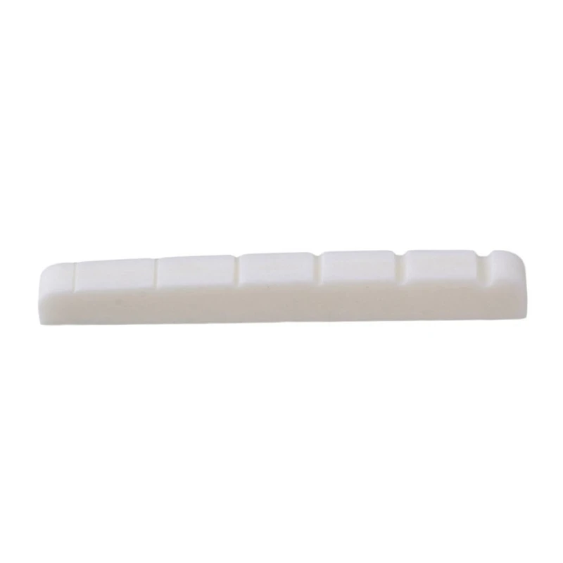 

1Pc Modern and Vintage Electric Guitar Six String Nut Cattle Bone Slotted for Strat Replacement M01941