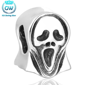 

Skull Bead Charms H Bracelets Bangles Bangles For Women Tibetan Silver Charms Silver 925 Skull Beads GW Brand Jewellery T163