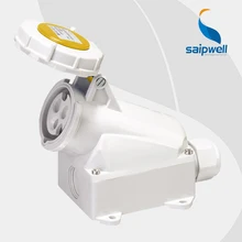 16A 110 V 3 P(2 P+ E) Женская водонепроницаемая промышленная розетка настенная водонепроницаемая/брызгозащищенная IP44 EN/IEC 60309-2 Тип SP1193