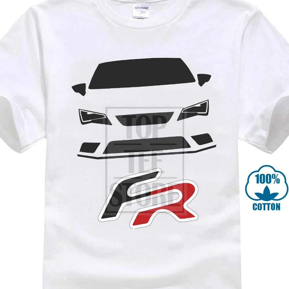 Новые летние мужские Camiseta бланка Seat Leon FR Cupra Распродажа футболок модная футболка молодежная одежда