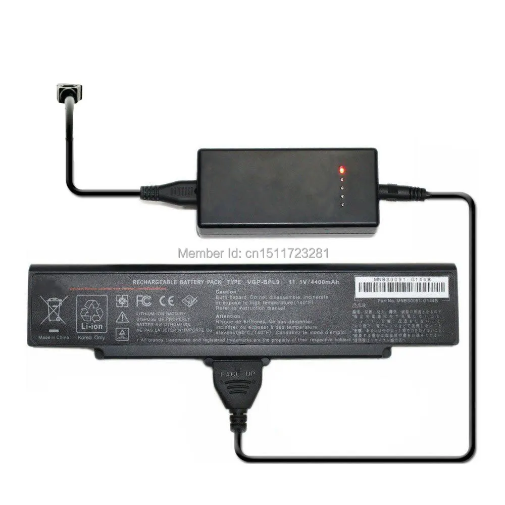 

External Laptop Battery Charger for Sony VGP-BPL13 VGP-BPS13 BPS13/Q 13/S