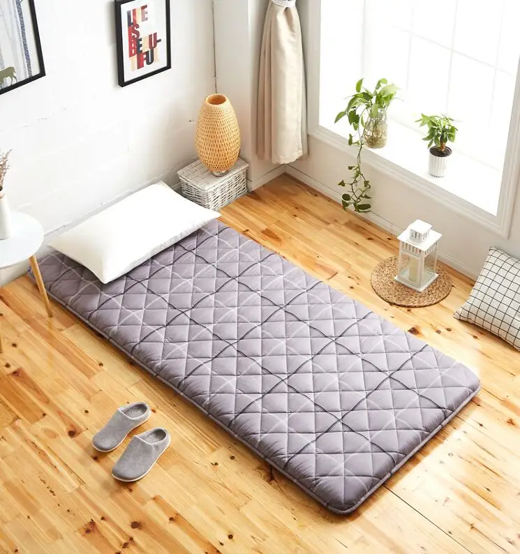 Japanese Tatami Floor Mat Sleeping Bed Foldable Futon Mattress Topper Comfort Portable Folding Single Double Bed Guest Mattress