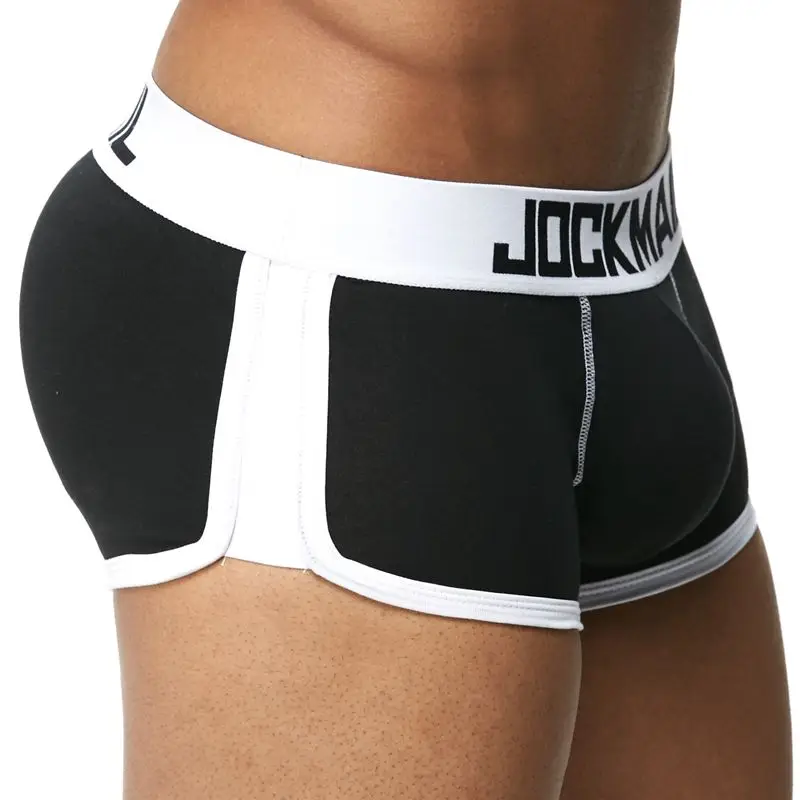 JOCKMAIL повышение сексуальное нижнее белье мужчины пенис боксер Push up boxershorts хип-до прикладом посылка повышения мягкий Магистральные гей