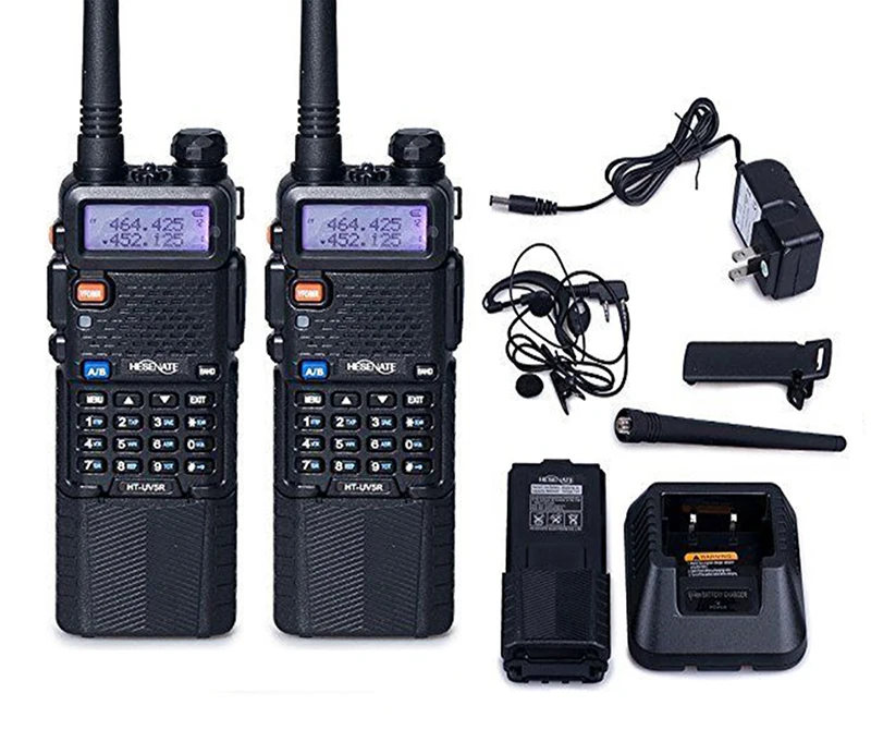 2 шт. двухсторонняя рация Baofeng UV-5R 3800 Аккумулятор для CB Ham радиостанции uv 5r VOX Comunicador портативные радионаборы