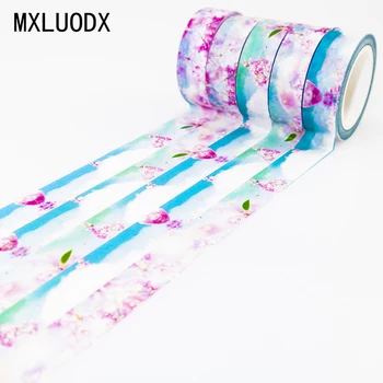 

Japanese Washi Masking Tape Set Sticky Colored Decorative Adhesive Tape Set DIY Decor Office Stationery Scrapbook 1PCS/Lot
