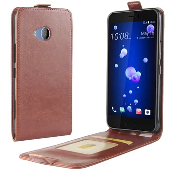 

Brand gligle R64 pattern up and down open leather cover case for HTC U11 Life case protective shell bags