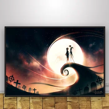 

The Nightmare Before Christmas Art Silk poster Home Decor 12x18 24x36inch