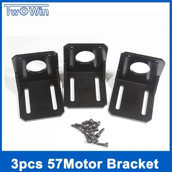 

3pcs/Lot NEMA 23 57 Stepper Motor L Bracket, Motor Base, Stepper Motor Mount with 3sets Mounting Screws, Fixed Mounting Seat for