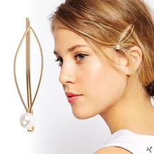 Шпильки с жемчугом модные креативные золото, цинк сплава девушка аксессуары для волос заколки Головные уборы набор заколок для волос